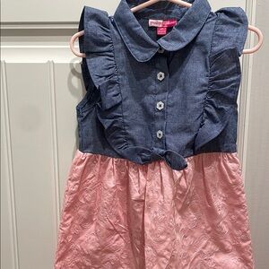 Pink and Blue Sleeveless Dress NEW, NEVER WORN